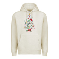 Oatmeal Heather nurse christmas tree Premium Hoodie - MaliasSmallBusiness