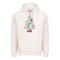 Pale Pink nurse christmas tree Premium Hoodie - MaliasSmallBusiness
