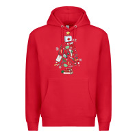 Red nurse christmas tree Premium Hoodie - MaliasSmallBusiness