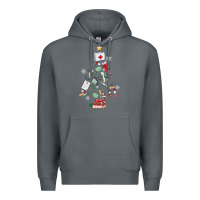 Rock nurse christmas tree Premium Hoodie - MaliasSmallBusiness