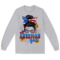 Moon Dust All American girl 4th of July Long Sleeve Tee - CowGirlArtShop