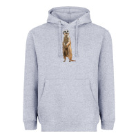 Heather Grey Meerkat Heavyweight Hoodie - LillyAllenDesigns