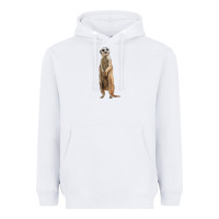 White Meerkat Heavyweight Hoodie - LillyAllenDesigns