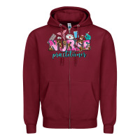 Burgundy nurse practitioner Zipper Hoodie - AdoDesignShop