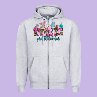 Nurse Practitioner Zipper Hoodie Designed By Adodesignshop