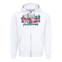 White nurse practitioner Zipper Hoodie - AdoDesignShop