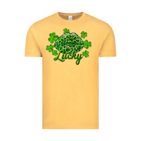 Vintage Mustard Kiss lucky Vintage Tee - RanaPortraitStore