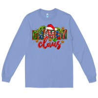 Colony Blue Christmas grampy claus Long Sleeve Tee - FaDigitalArtStudio