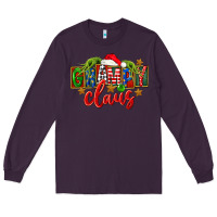 Plum Christmas grampy claus Long Sleeve Tee - FaDigitalArtStudio