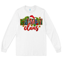 White Christmas grampy claus Long Sleeve Tee - FaDigitalArtStudio