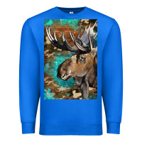 True Royal Western Camo Moose Premium Sweatshirt - LillyAllenDesigns