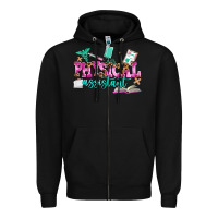 Black physical assistant Zipper Hoodie - AdoDesignShop