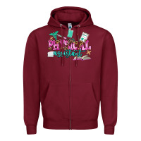 Burgundy physical assistant Zipper Hoodie - AdoDesignShop