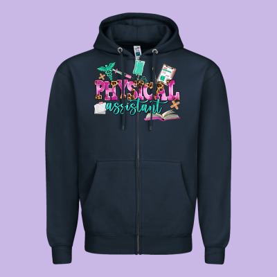 Physical Assistant Zipper Hoodie Designed By Adodesignshop