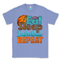 Colony Blue eat sleep basketball repeat Classic Tee - HRA Design Shop