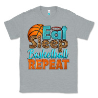 Heather Grey eat sleep basketball repeat Classic Tee - HRA Design Shop