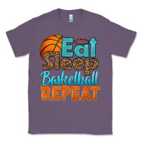 Lavender eat sleep basketball repeat Classic Tee - HRA Design Shop