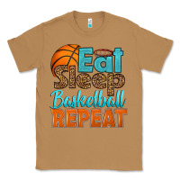 Toasted Coconut eat sleep basketball repeat Classic Tee - HRA Design Shop