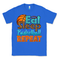 True Royal eat sleep basketball repeat Classic Tee - HRA Design Shop