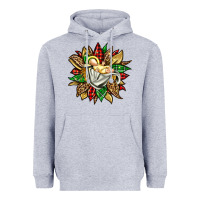 Heather Grey christmas baby jesus sunflower Heavyweight Hoodie - Jasminsmagicworld