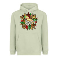 Matcha christmas baby jesus sunflower Heavyweight Hoodie - Jasminsmagicworld