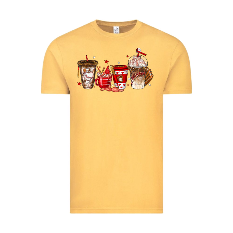 Baseball Coffee Cups Vintage Tee by texasbilliewilder | Teevron