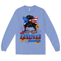 Colony Blue All American Mama 4th of July Long Sleeve Tee - CowGirlArtShop