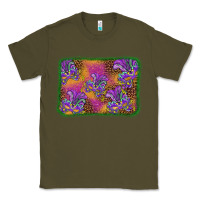 Army Green mardi gras mask background Classic Tee - BarkalooDesign