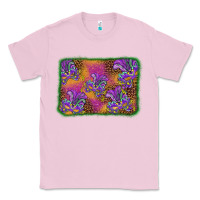 Bubblegum Pink mardi gras mask background Classic Tee - BarkalooDesign