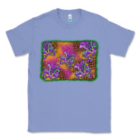 Colony Blue mardi gras mask background Classic Tee - BarkalooDesign