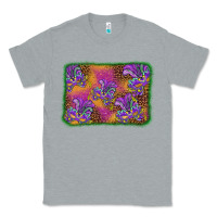 Heather Grey mardi gras mask background Classic Tee - BarkalooDesign