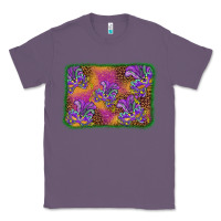 Lavender mardi gras mask background Classic Tee - BarkalooDesign
