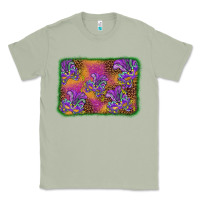 Matcha mardi gras mask background Classic Tee - BarkalooDesign