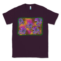 Plum mardi gras mask background Classic Tee - BarkalooDesign