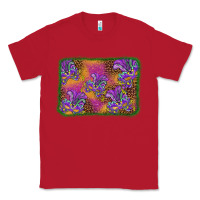 Red mardi gras mask background Classic Tee - BarkalooDesign