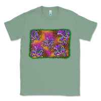 Sage mardi gras mask background Classic Tee - BarkalooDesign