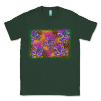 Sports Green mardi gras mask background Classic Tee - BarkalooDesign