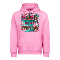 Fuchsia Pink mama all day everyday Urban Hoodie - LillyAllenDesigns