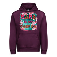 Mauve Wine mama all day everyday Urban Hoodie - LillyAllenDesigns