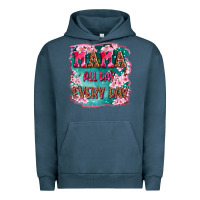 Pigment Midnight Navy mama all day everyday Urban Hoodie - LillyAllenDesigns