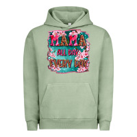 Pigment Oil Green mama all day everyday Urban Hoodie - LillyAllenDesigns