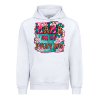 White mama all day everyday Urban Hoodie - LillyAllenDesigns