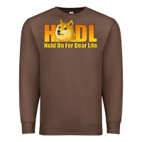 Chestnut hodl hold on for dear life dogecoin Premium Sweatshirt - Jasminsmagicworld