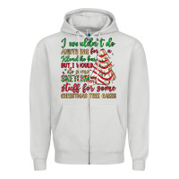 Dove Grey sketchy stuff for some christmas tree cakes Zipper Hoodie - JahusDesignShop