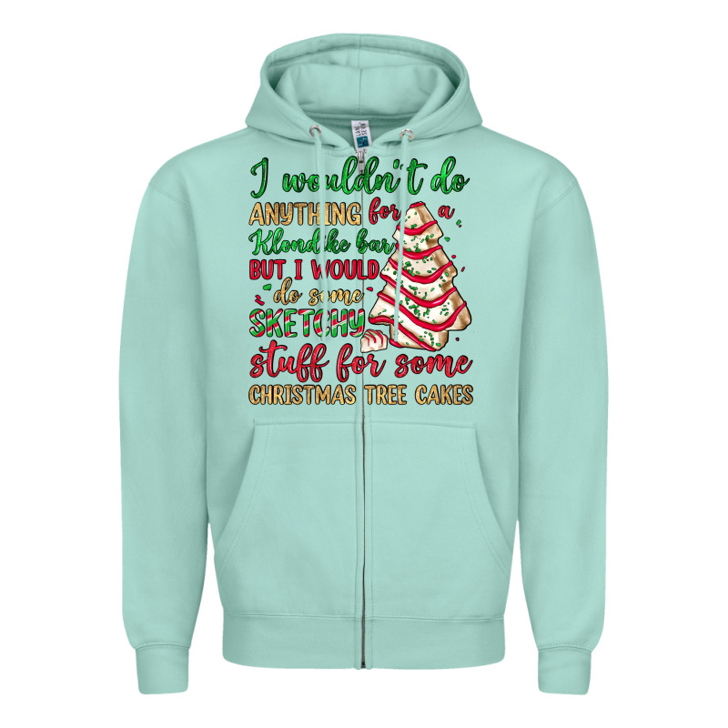 Sketchy Stuff For Some Christmas Tree Cakes Zipper Hoodie by JahusDesignShop | Teevron