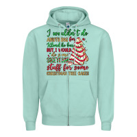 Seafoam sketchy stuff for some christmas tree cakes Zipper Hoodie - JahusDesignShop