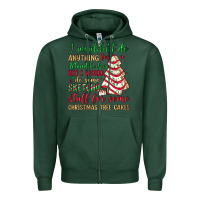 Sports Green sketchy stuff for some christmas tree cakes Zipper Hoodie - JahusDesignShop