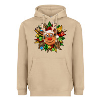 Mushroom Christmas reindeer sunflower Heavyweight Hoodie - Jasminsmagicworld