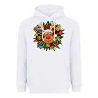 White Christmas reindeer sunflower Heavyweight Hoodie - Jasminsmagicworld