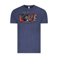 Vintage Denim for the love of the game hockey Vintage Tee - Zillion Design Studio